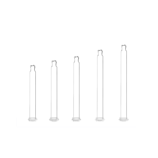 Cânula de vidro 50/57/65/72/78/80/85/90/95 mm (pacote com 100 unidades)
