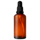 Frasco em vidro fosco âmbar com válvula dosadora R18 - 100 ml — ideal para aromaterapia, óleos terapêuticos e cosmética