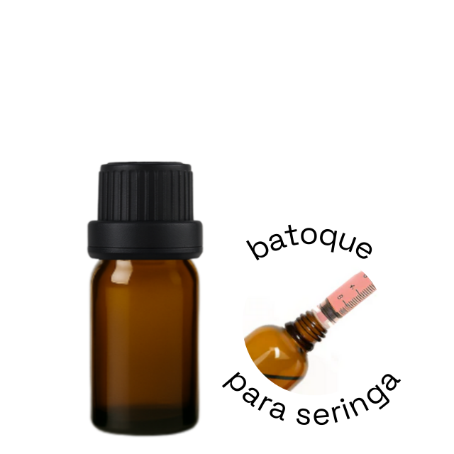 Frasco em vidro âmbar DOSADOR - 10 ml (unidade ou kit)