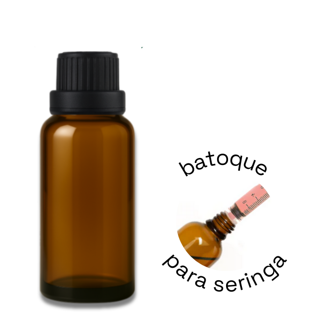 Frasco em vidro âmbar DOSADOR - 30 ml (unidade ou kit)