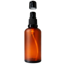 Frasco em vidro fosco âmbar com válvula dosadora R18 - 100 ml para óleos essenciais, sinergias e fórmulas cosméticas