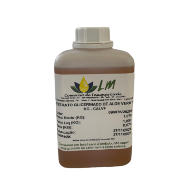 Extrato Glicerinado de Aloe Vera - 100% Puro e concentrado - 1 litro
