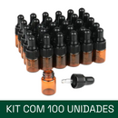 frasco vidro âmbar mini conta-gotas de 2 ml 