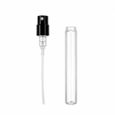 Frasco vidro cristal decant spray luxo preta 2 ml