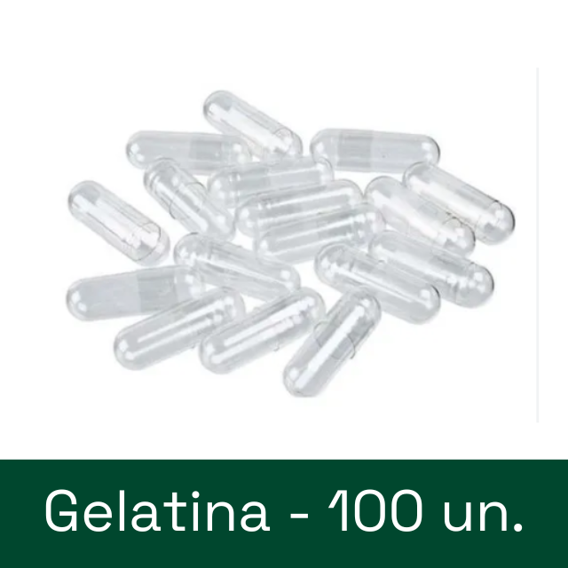Cápsula de GELATINA - tamanho 1 (100 ou 300 cápsulas)