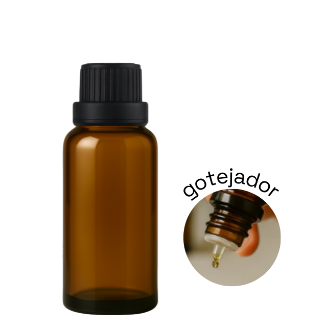 Frasco em vidro âmbar gotejador R18 - 30 ml (unidade ou kit)