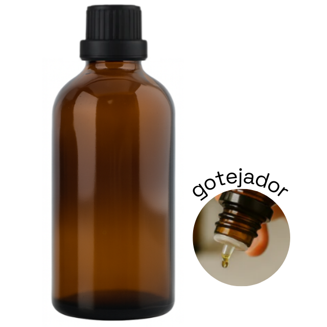 Frasco em vidro âmbar gotejador R18 - 100 ml (unidade ou kit)