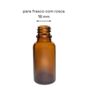 Pipeta de vidro - R18 (tampa dourada tipo cesta e bulbo branco) - kit com 10 para óleos essenciais, sinergias e fórmulas cosméticas