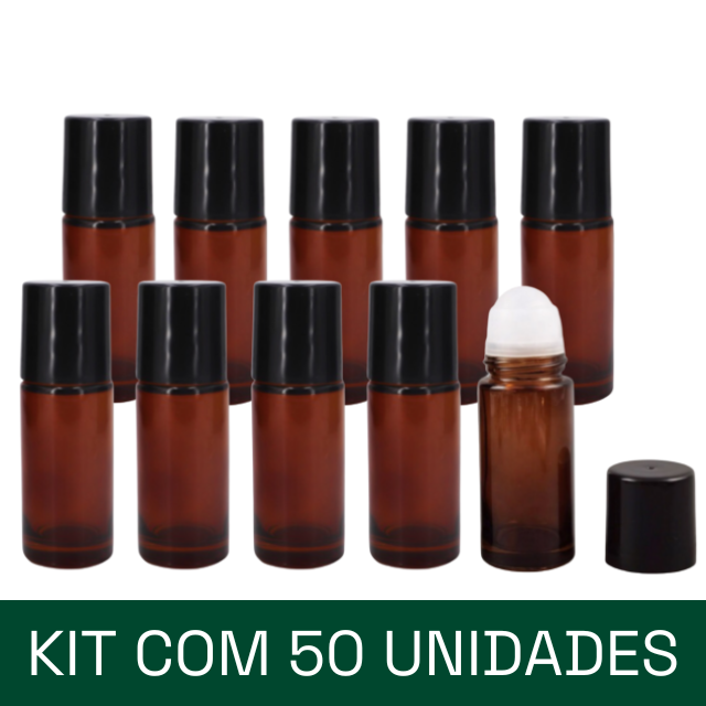 rollon de 50 ml âmbar para desodorante big rollon atacado