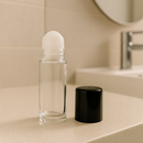 rollon de vidro 50 ml transparente para desodorante big rollon no banheiro