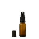 Frasco em vidro âmbar com válvula spray - 15 ml (unidade ou kit)