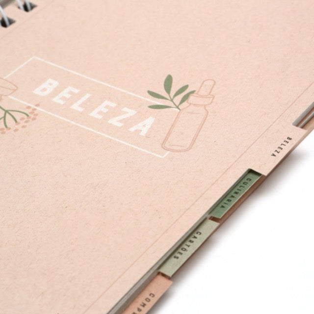 BRINDE - Caderno para Receitas - Óleos Essenciais