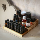 Porta óleos em madeira teca - Camélia