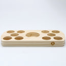 Porta óleos em madeira - Begônia