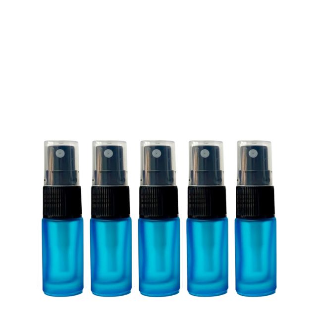 Frasco vidro colorido de 5 ml com spray (unidade ou kit)