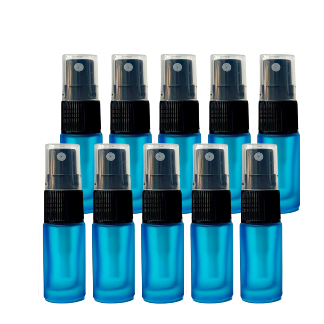 Frasco vidro colorido de 5 ml com spray (unidade ou kit)