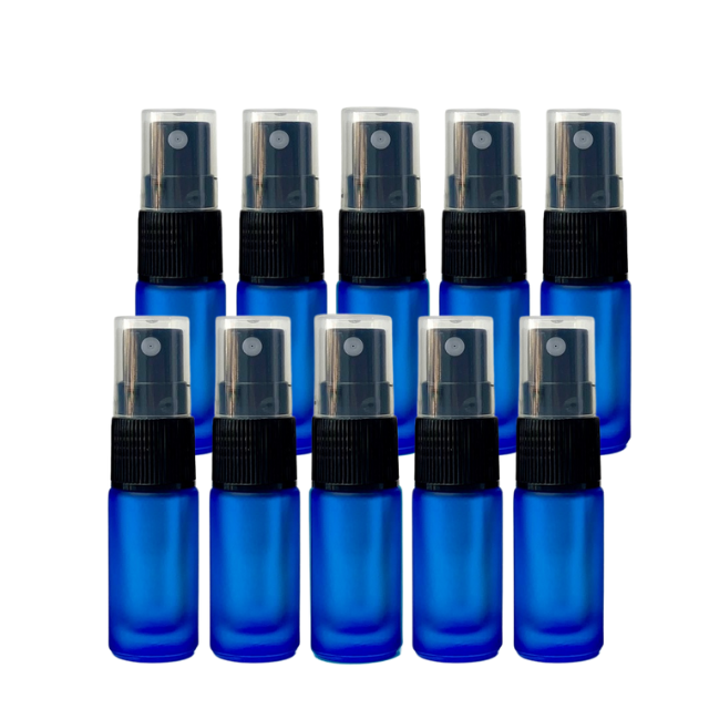 Frasco vidro colorido de 5 ml com spray (unidade ou kit)