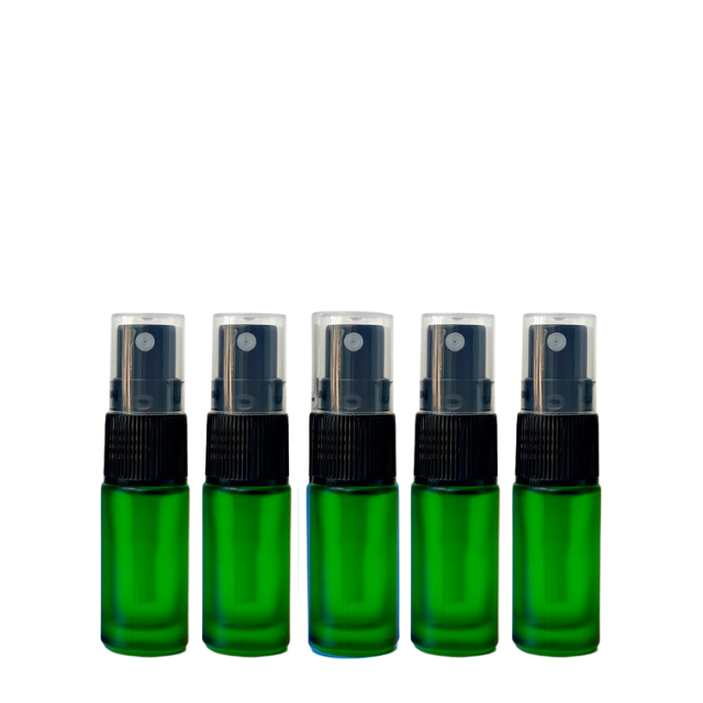 Frasco vidro colorido de 5 ml com spray (unidade ou kit)