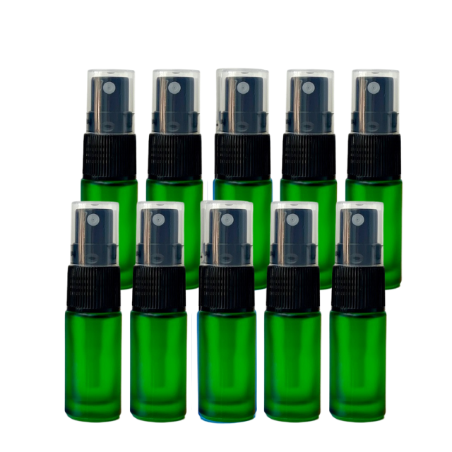 Frasco vidro colorido de 5 ml com spray (unidade ou kit)