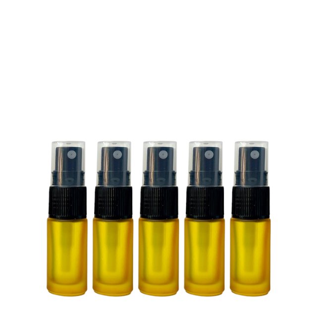 Frasco vidro colorido de 5 ml com spray (unidade ou kit)