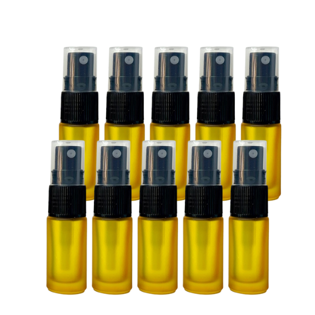 Frasco vidro colorido de 5 ml com spray (unidade ou kit)