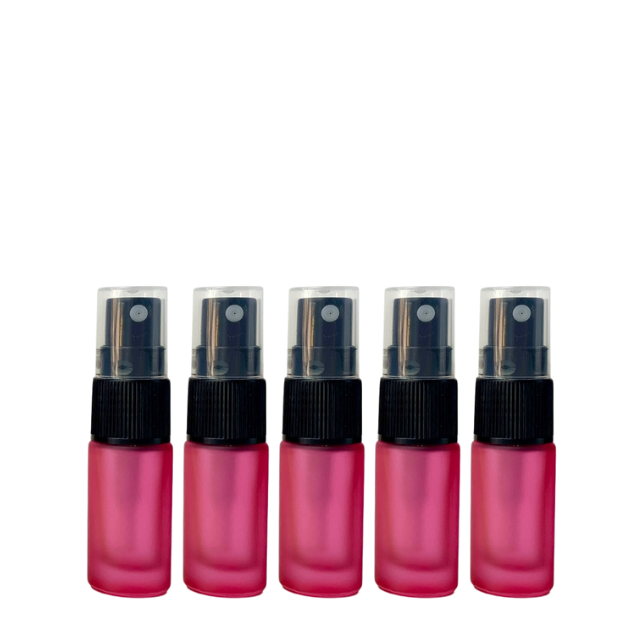 Frasco vidro colorido de 5 ml com spray (unidade ou kit)