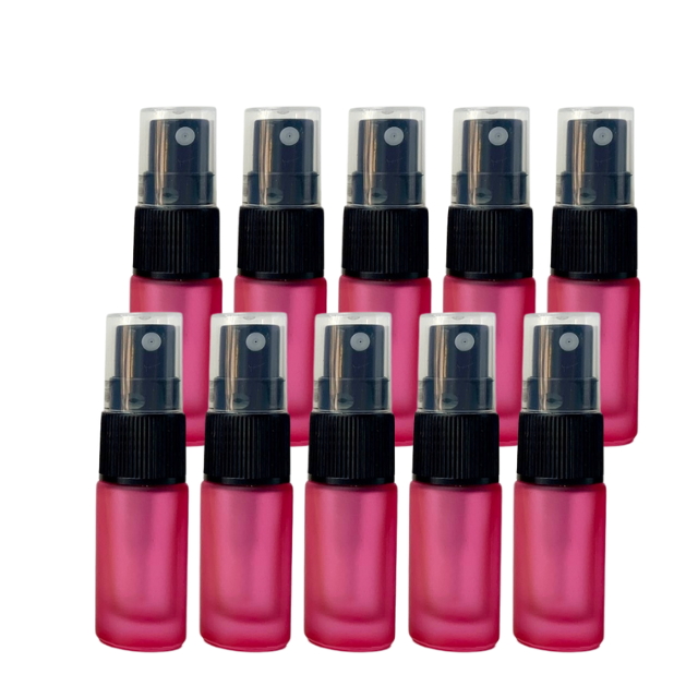 Frasco vidro colorido de 5 ml com spray (unidade ou kit)