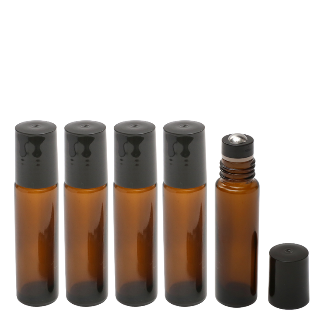 Frasco de vidro âmbar 10 ml - rollon PREMIUM (kit ou unidade)