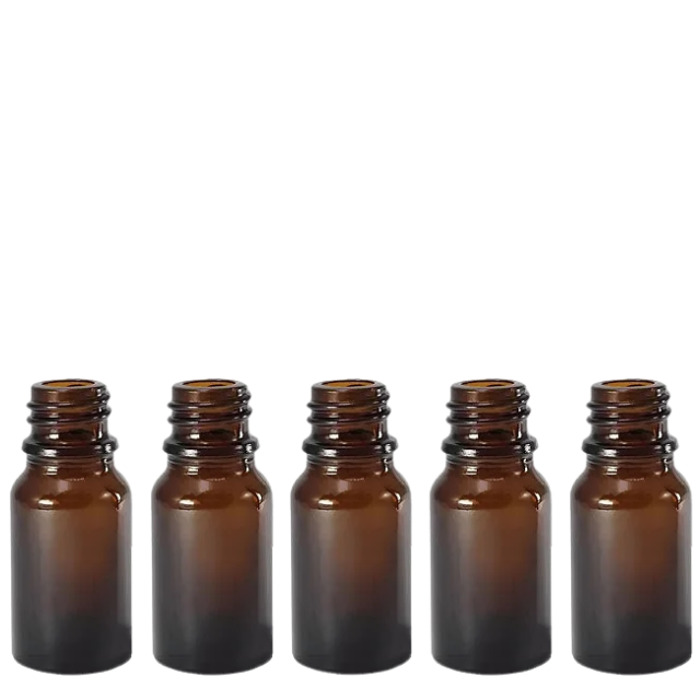 Frasco vidro âmbar sem tampa - 20 ml (kit ou unidade)