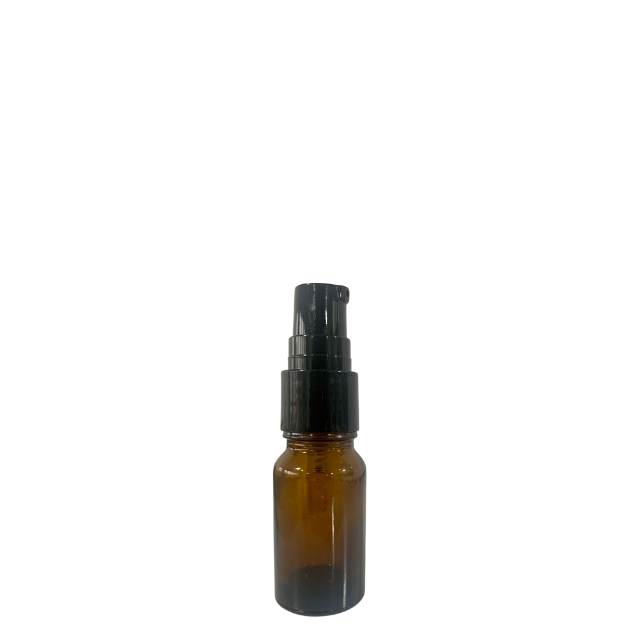Frasco em vidro âmbar com válvula dosadora - 10 ml (unidade ou kit)