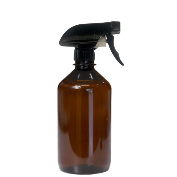 Frasco em PET âmbar com válvula spray Premium - 500 ml