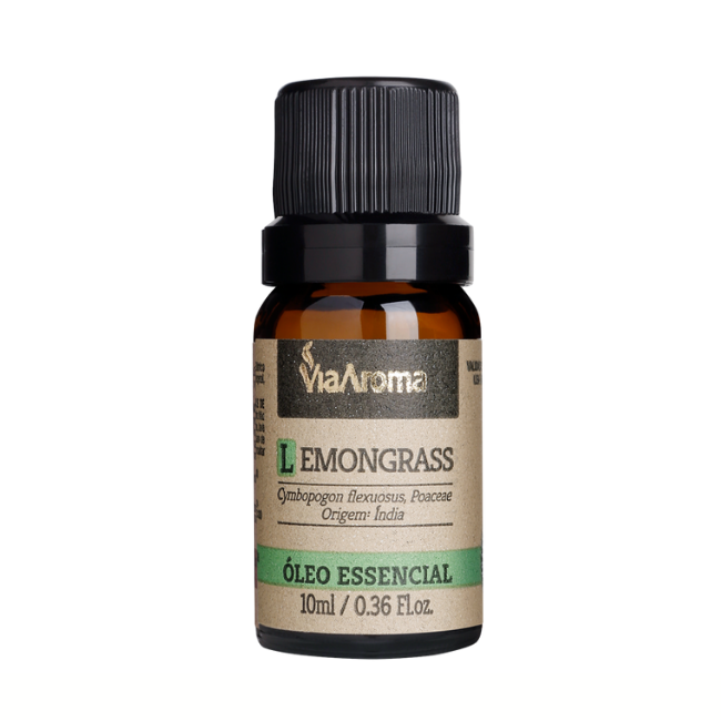 Óleo Essencial de Lemongrass 10 ml - 100% puro