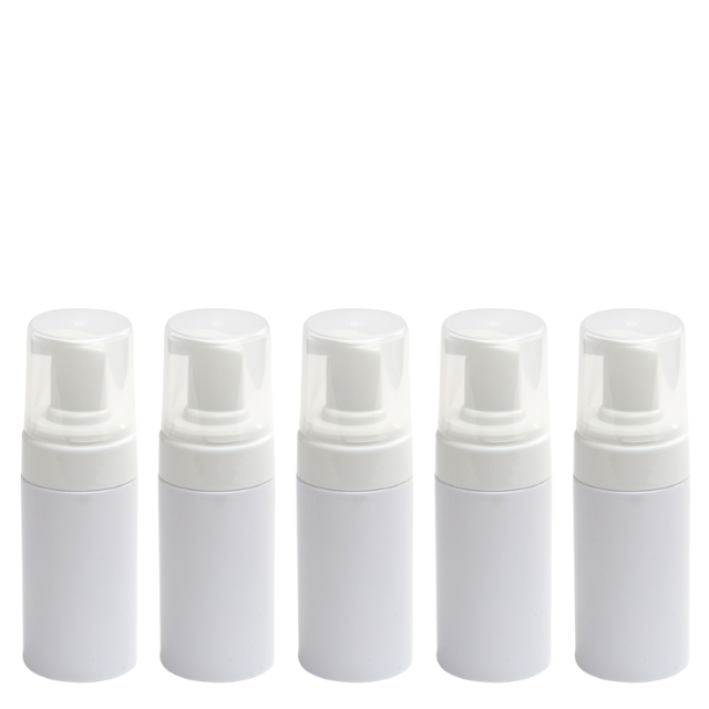 Frasco PET plástico espumador de 100 ml branco