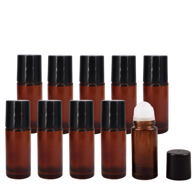 Frasco big roll-on 50 ml - (cor: âmbar)