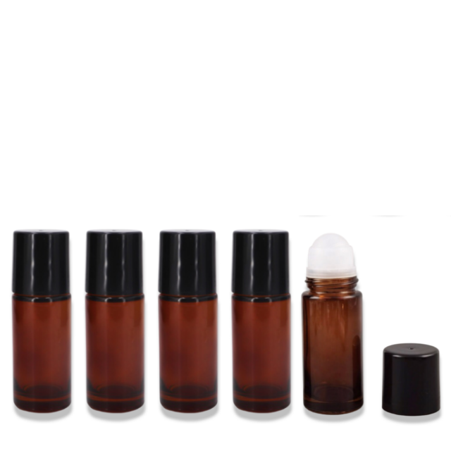 Frasco big roll-on 50 ml - (cor: âmbar)