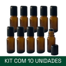 Frasco de vidro âmbar 10 ml R18 - rollon PREMIUM (unidade ou kit)
