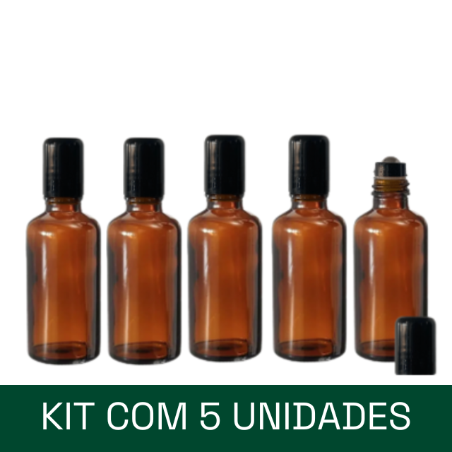 Frasco de vidro âmbar 30 ml - rollon PREMIUM (unidade ou kit)