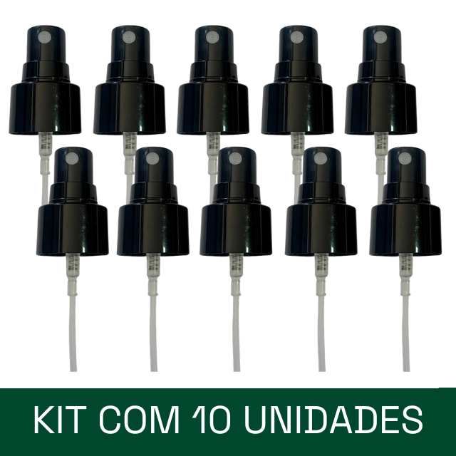 Válvula spray R24/410 preta com tampa (kit ou unidade)