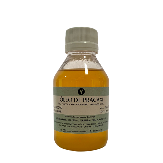 Óleo vegetal 100% puro - Pracaxi - desodorizado - 100 ml