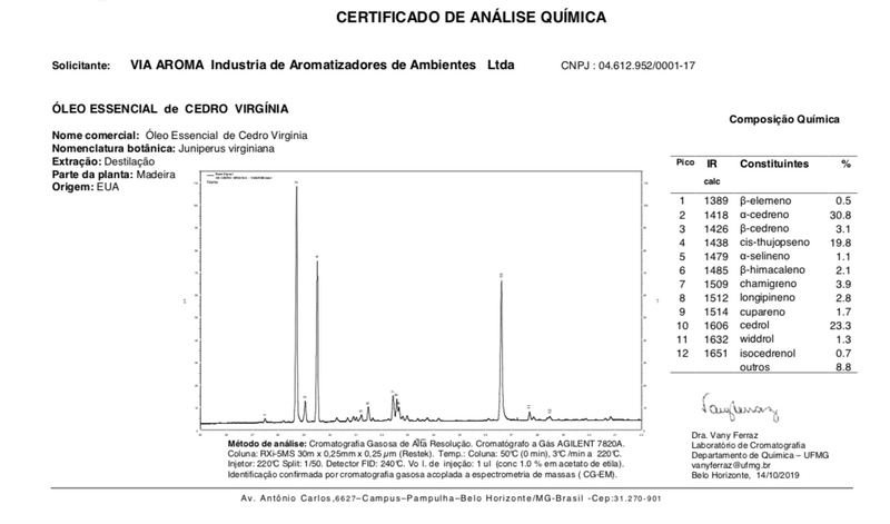 Óleo Essencial de Cedro do Atlas 10 ml - 100% puro