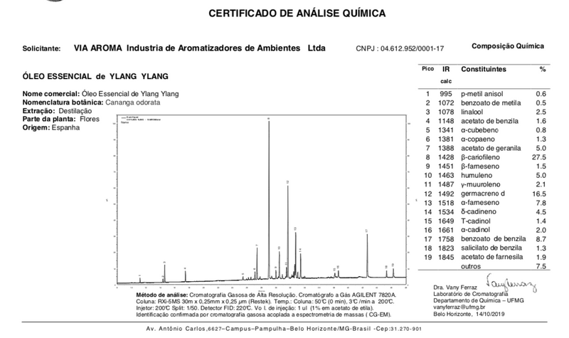 Óleo Essencial de Ylang-Ylang 10 ml - 100% puro