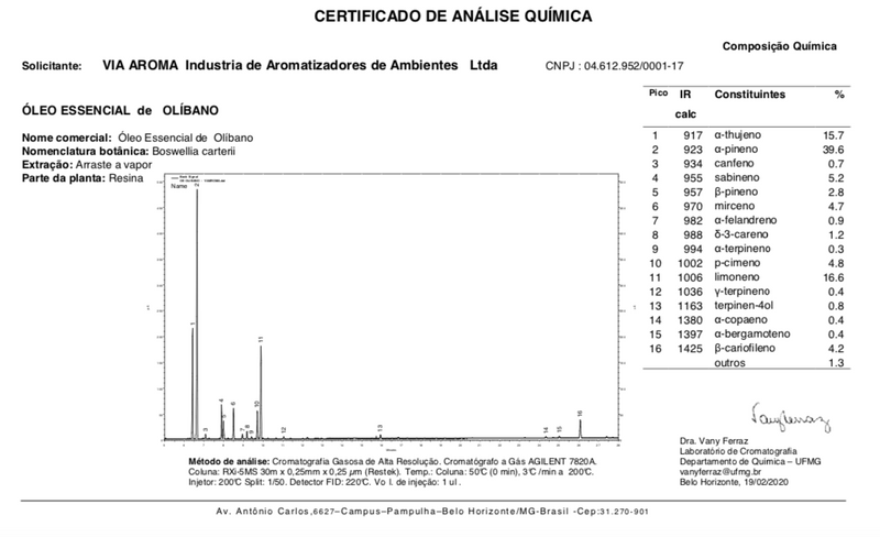 Óleo Essencial de Olíbano 5 ml - 100% puro