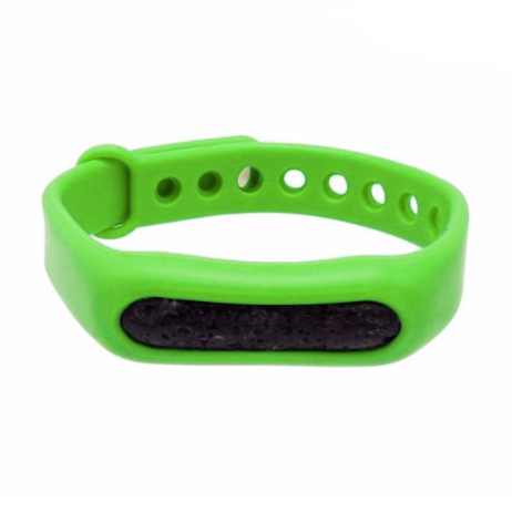 Pulseira de Silicone com pedra vulcânica - Difusor pessoal