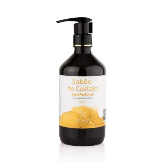 Sabão de castela - 500 ml - Desodorizado (com válvula PUMP)
